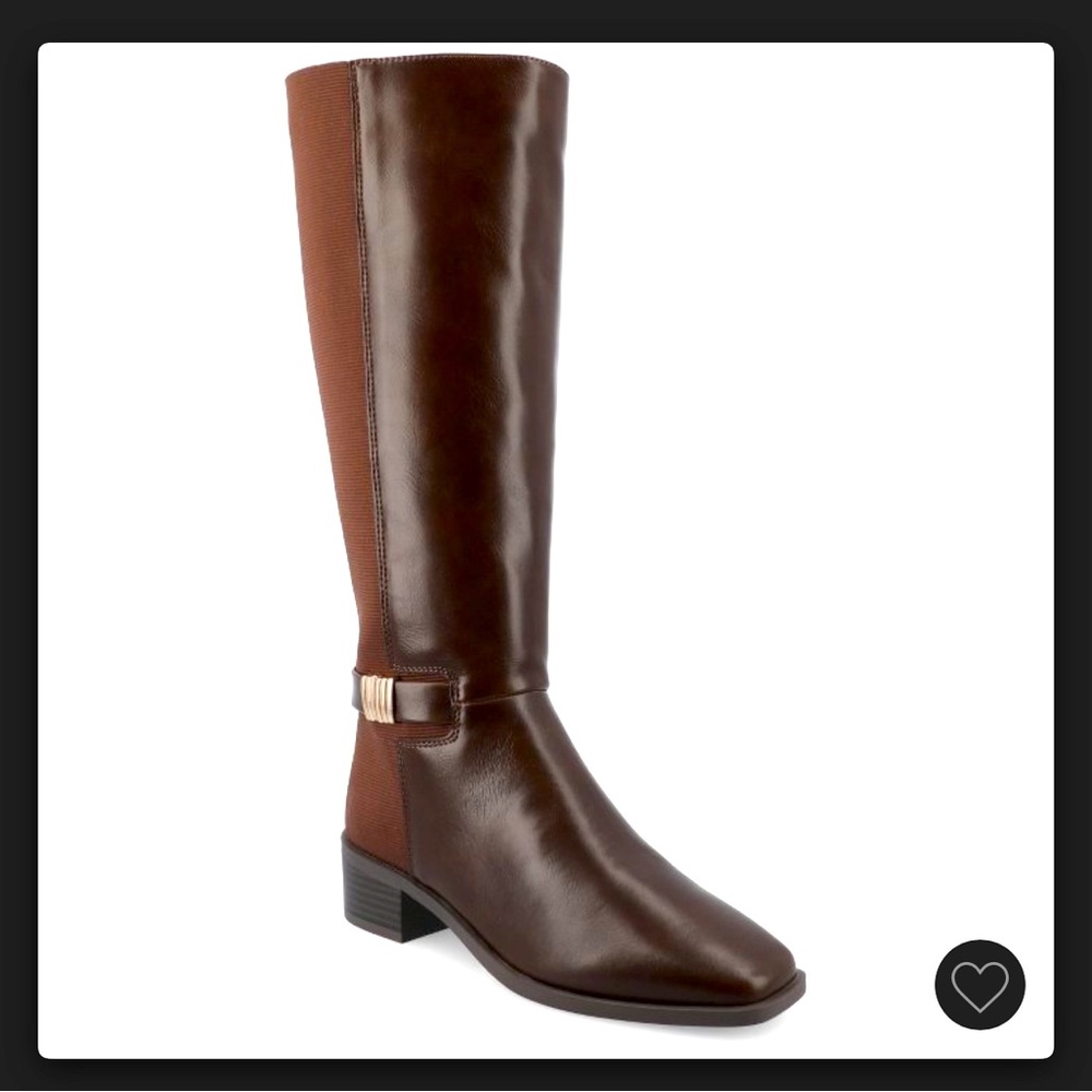 NEW- Journee  Collection/ Londyn Boots/ Brown Color